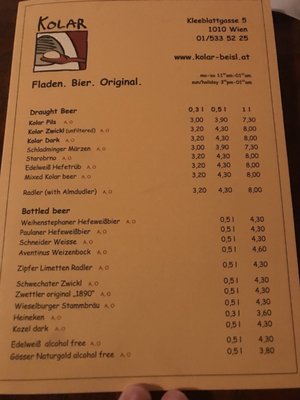 Menu photo 8 Kolar Vienna, 9