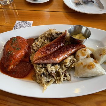 Cafe Polonia - Polish Plate (amazing!) - Polish Near Me - Boston, Massachusetts