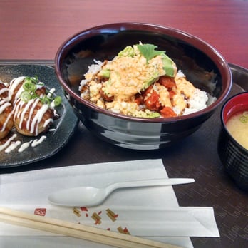 JK's Table - The shrimp grilled balls? Ebiyaki, spicy tuna bowl and miso soup - Japanese Near Me - Edina, Minnesota JK's Table - The shrimp grilled balls? Ebiyaki, spicy tuna bowl and miso soup - Japanese Near Me - Edina, Minnesota