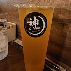 Kami Ramen Bar - Passionfruit tea with popping pearls