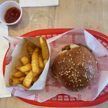 Full Circle Doughnuts - Hero cheeseburger, frys & drink - Donuts Near Me - Homewood, Alabama