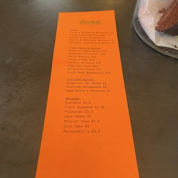 Dopo - Menu - Coffee & Tea Near Me - Marfa, Texas