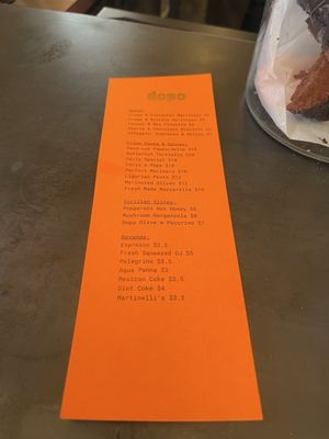 Menu photo 2 Dopo Marfa, TX