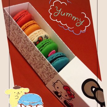 Hello Kitty Cafe - a box of macarons - Food Trucks Near Me - Sugar Land, Texas Hello Kitty Cafe - a box of macarons - Food Trucks Near Me - Sugar Land, Texas