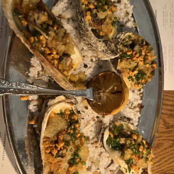 Credence - Roasted oysters - New American Near Me - Houston, Texas