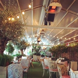the covered garden area is sooo pretty