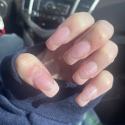 Star Nail Salon - This is how ugly and unprofessional they look for the price I paid for them