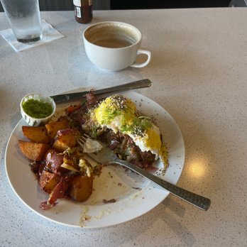 Rye's and Grind - Pastrami Benedict - Breakfast & Brunch Near Me - Oceanside, California