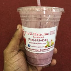 Fix-U-Plate - This is the energy smoothie, it's good Sandra fixed it " big up " It's across the L train station