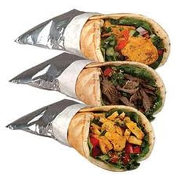 Bonilla's pizza - Shawarma beef & chicken wrap
