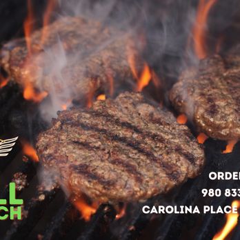 Wings and More - burgers cooking on a grill - Fast Food Near Me - Pineville, North Carolina Wings and More - burgers cooking on a grill - Fast Food Near Me - Pineville, North Carolina