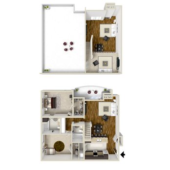 Hawthorne Regency - Floor Plan A - 2 Bedroom Penthouse - Apartments Near Me - Los Angeles, California Hawthorne Regency - Floor Plan A - 2 Bedroom Penthouse - Apartments Near Me - Los Angeles, California