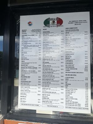 Menu photo 5 Corrales Mexican Food Ventura, CA