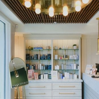 SkinSpirit - Del Mar - Great skincare variety (with another small wall not pictured) - Skin Care Near Me - Del Mar, California SkinSpirit - Del Mar - Great skincare variety (with another small wall not pictured) - Skin Care Near Me - Del Mar, California