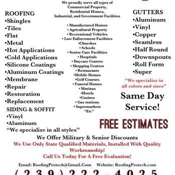 Protech Roofing - Flyer - Siding Near Me