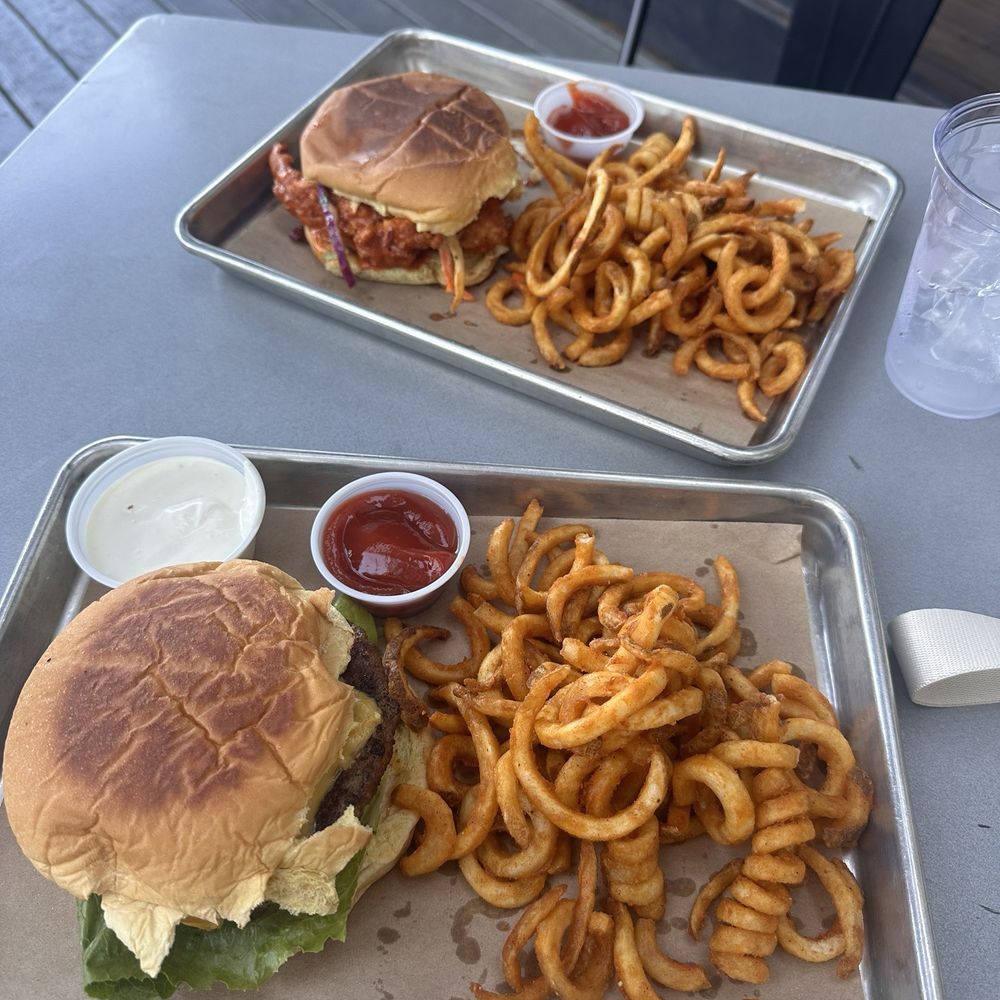 Plain Jane and Hot chicken sandwich Plain Jane and Hot chicken sandwich