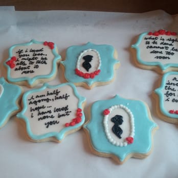 Honey Bee Bakery - Jane Austen inspired sugar cookies... Beautiful and delicious! - Cafes Near Me - Medina, Ohio