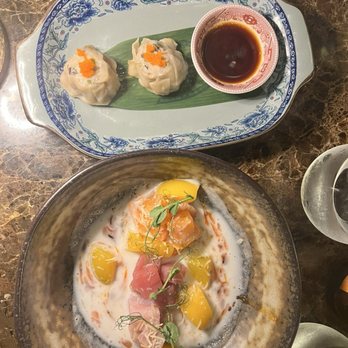 Salty Flame - Coconut ceviche and dumplings - Asian Fusion Near Me - Miami, Florida Salty Flame - Coconut ceviche and dumplings - Asian Fusion Near Me - Miami, Florida