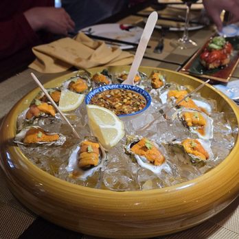 Asian Moon - Unii with kumamoto oysters from Japan - Asian Fusion Near Me - Massapequa Park, New York Asian Moon - Unii with kumamoto oysters from Japan - Asian Fusion Near Me - Massapequa Park, New York