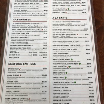 Thai Rama - New menu - Thai Near Me - Glendale, California Thai Rama - New menu - Thai Near Me - Glendale, California