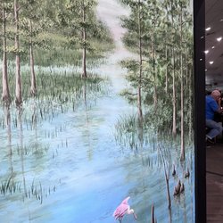 The Rum Bucket Bar & Grill - The wall mural