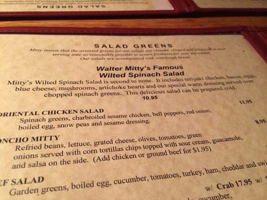 Menu photo 8 Walter Mitty's Lake Oswego, OR Menu photo 8 Walter Mitty's Lake Oswego, OR