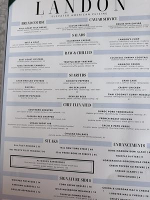 Menu photo 1 The Landon Tampa, FL