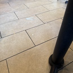 This trash was on the table .I ask if they could clean the table.Instead they through the trash to the floor This trash was on the table .I ask if they could clean the table.Instead they through the trash to the floor