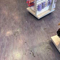 Claire's Boutique - Dirty floor in the store.
