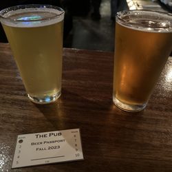 The University of Chicago Pub - Two beers - Founder's IPA & Hell or High Watermelon Wheat Beer + Passaporte