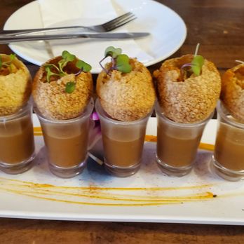 Delhi Belly - Delicious...crunchy cold appetizer.. pour the liquid heat into the pani puri. - Indian Near Me - Alhambra, California