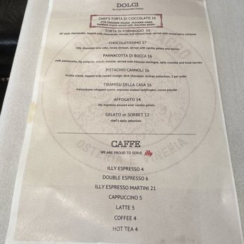 Bocca Di Bacco - Dessert menu - Italian Near Me - New York, New York Bocca Di Bacco - Dessert menu - Italian Near Me - New York, New York