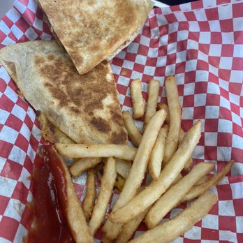 Stuffed - Kids cheese quesadilla with fries - Mexican Near Me - San Antonio, Texas