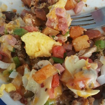 Over Easy Cafe - Big Bertha - great skillet - $11 - Breakfast & Brunch Near Me - Sanibel, Florida Over Easy Cafe - Big Bertha - great skillet - $11 - Breakfast & Brunch Near Me - Sanibel, Florida