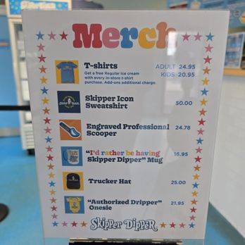 Skipper Dipper - Merch for Sale (as of September 2026) - Ice Cream & Frozen Yogurt Near Me - Long Beach Township, New Jersey Skipper Dipper - Merch for Sale (as of September 2026) - Ice Cream & Frozen Yogurt Near Me - Long Beach Township, New Jersey