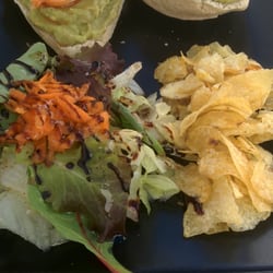 Bar Sumia - Tosta de guacamole con langostinos