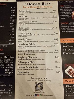 Menu photo 1 Jasper's Wafflato Jasper, AB