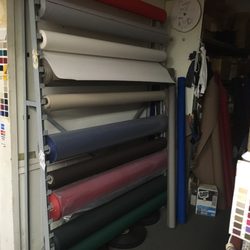 Vinyl, marine vinyl, awning material.