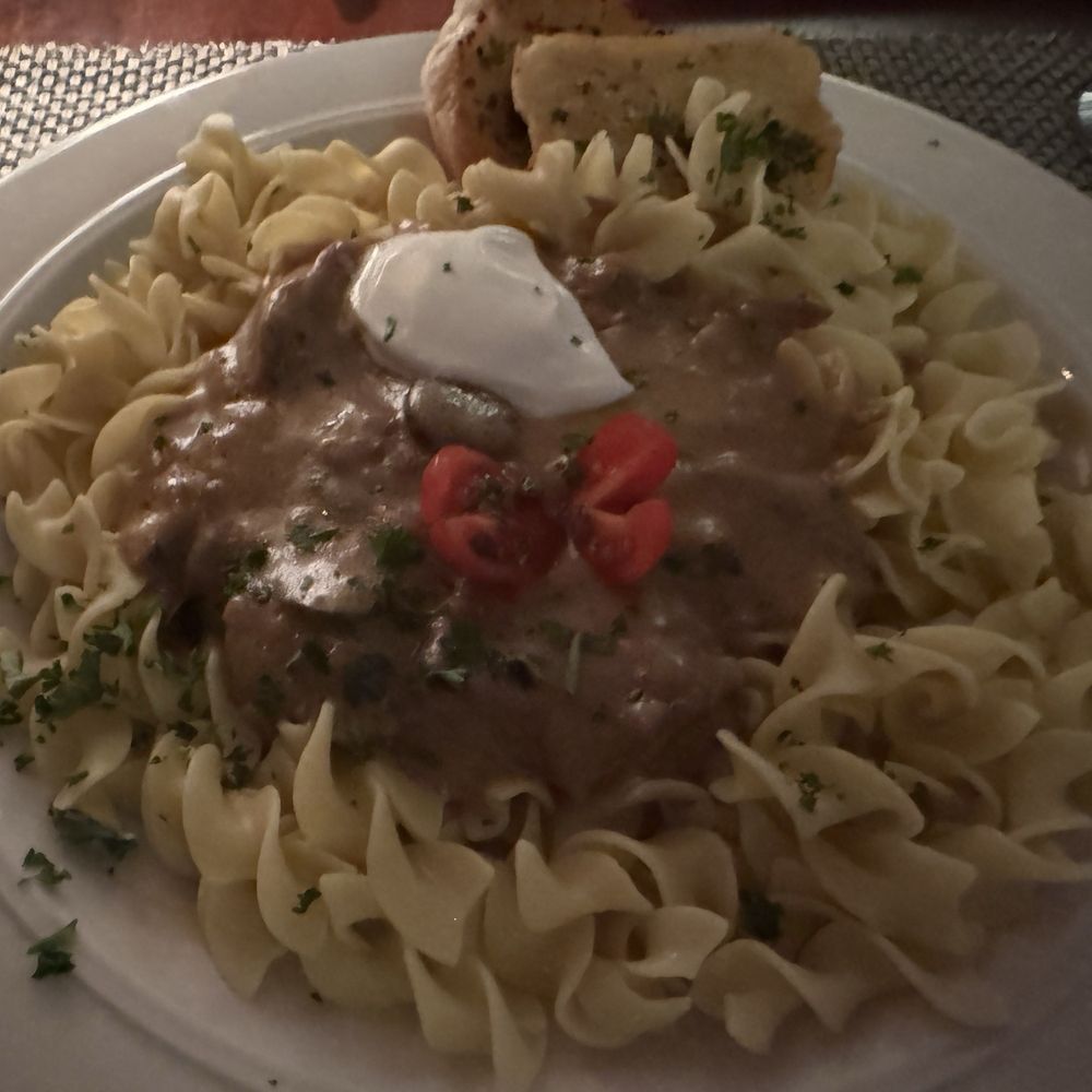 Red Ocotillo - Beef Stroganoff - American Near Me - Borrego Springs, California