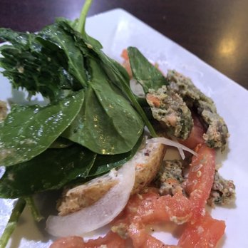 Ohana Cafe - My "spinach" burger - Vegetarian Near Me - Palm Harbor , Florida Ohana Cafe - My "spinach" burger - Vegetarian Near Me - Palm Harbor , Florida