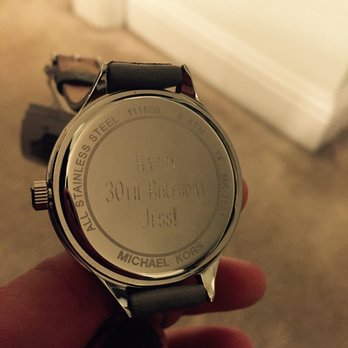 Knutson Jewelers  - Beautiful engraving job on a Michael Kors watch. $45 and done in less than 2 business days! - Jewelry Near Me