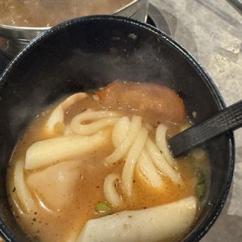 Fire Pot - My hot pot soup with udon noodles and big rice noodle - Korean Near Me - Grand Forks, North Dakota Fire Pot - My hot pot soup with udon noodles and big rice noodle - Korean Near Me - Grand Forks, North Dakota