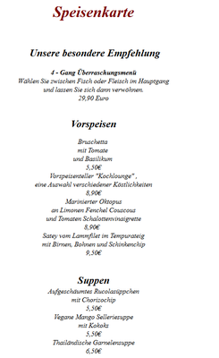 Menu photo 3 Kochlounge Pinneberg, SH