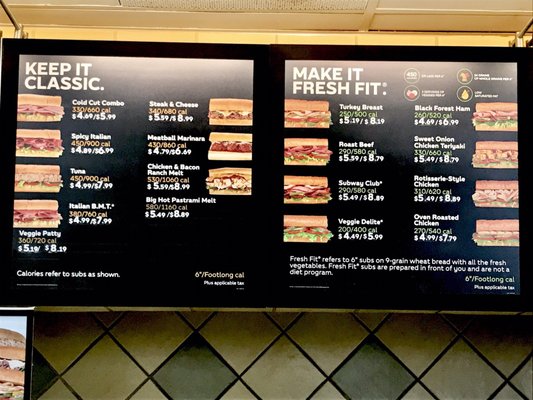 Menu photo 2 Subway Irvine, CA Menu photo 2 Subway Irvine, CA
