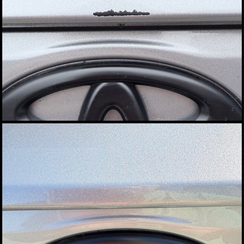 Before and After. Top is the random scratch damage and the Bottom is the aftermath with Scratch & Match's magic! Before and After. Top is the random scratch damage and the Bottom is the aftermath with Scratch & Match's magic!