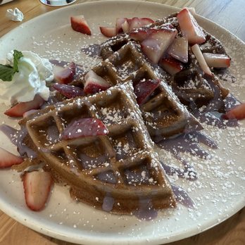 Garden's Gate Cafe - Ube waffle - Breakfast & Brunch Near Me - San Jose, California Garden's Gate Cafe - Ube waffle - Breakfast & Brunch Near Me - San Jose, California