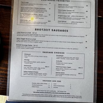 Brotzeit Lokal - Menu - German Near Me - Oakland, California