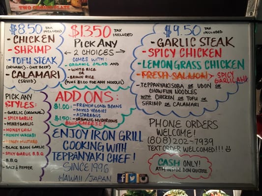 Menu photo 7 Iron Grill Hawaii Honolulu, HI