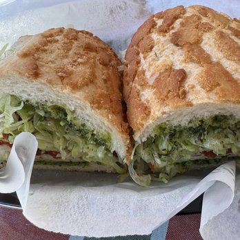 Michael's Deli - Michael's (Turkey, Pesto, Dill Havarti Cheese, Sun Dried Tomatoes, Lettuce, Oregano, Oil, & Vinegar)  10/10 excellent recommendation - Delis Near Me - Reno, Nevada