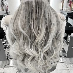 F & Y Hair Salon - Silver touch balyage